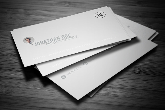 Simple Business Card in Business Card Templates - product preview 4