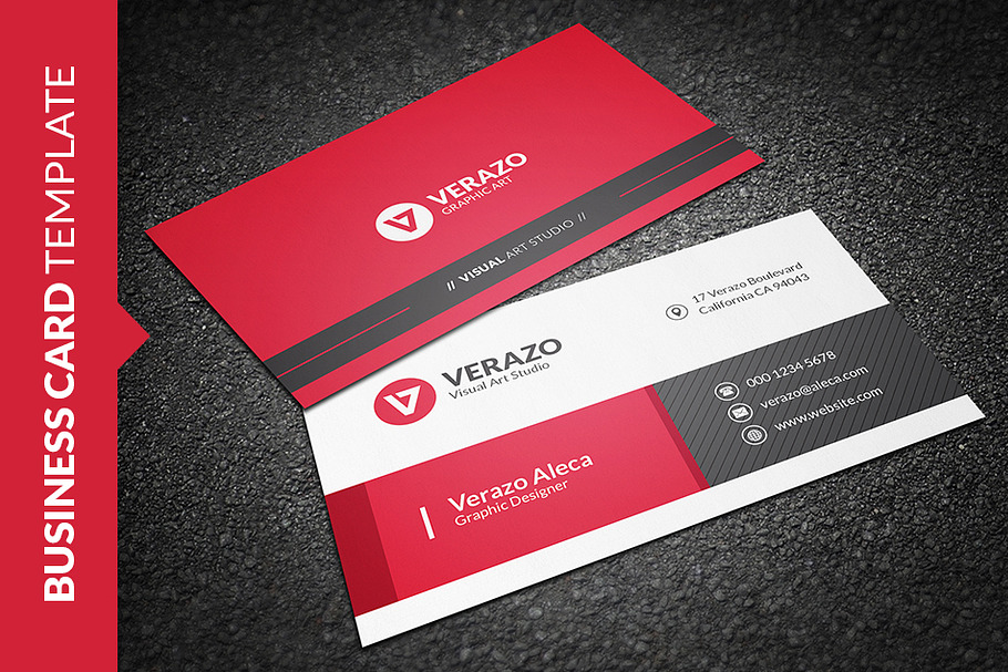 Stylish Business Card Template in Business Card Templates - product preview 8