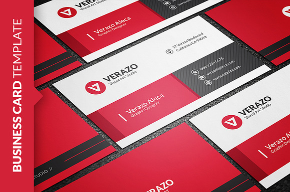 Stylish Business Card Template in Business Card Templates - product preview 1