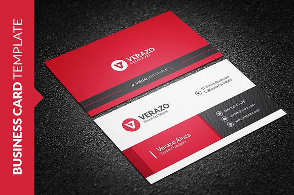 Stylish Business Card Template in Business Card Templates - product preview 2