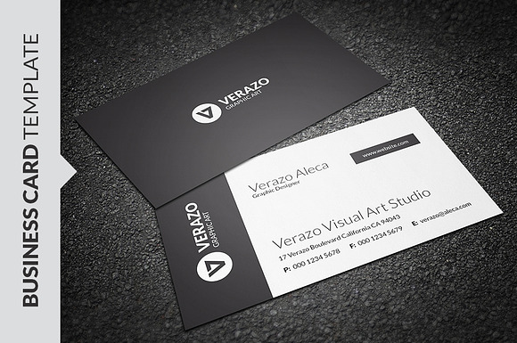 Clean Business Card Template in Business Card Templates - product preview 2