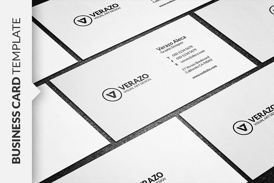 Simple Minimalist Business Card in Business Card Templates - product preview 8