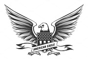 American bald eagle emblem