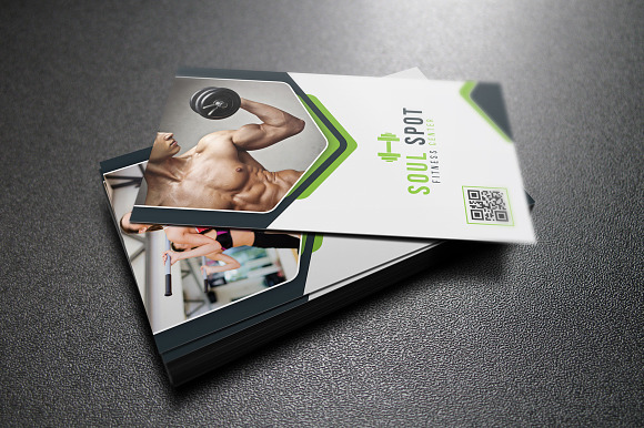 Fitness Business Card  in Business Card Templates - product preview 1