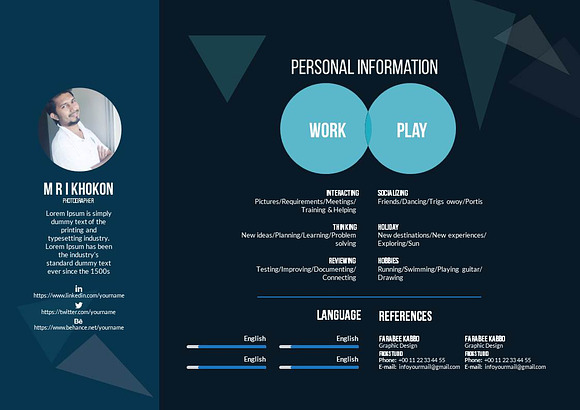 Professional CV PowerPoint Templates in PowerPoint Templates - product preview 6
