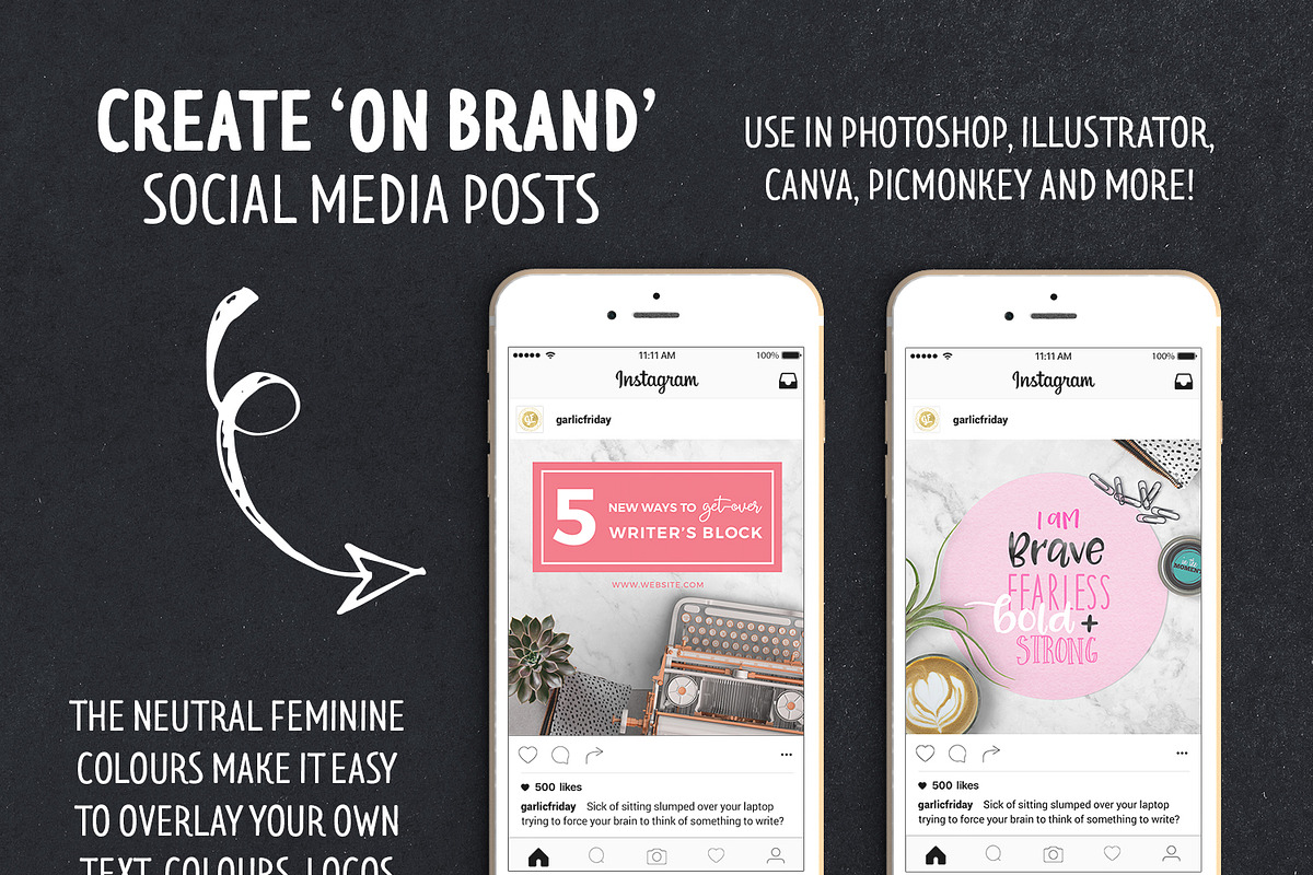 Feminine & Neutral Bundle Vol 1 in Instagram Templates - product preview 8