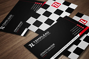 Back And White Business Card CM124