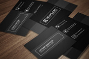 Clean And Retro Business Card CM125