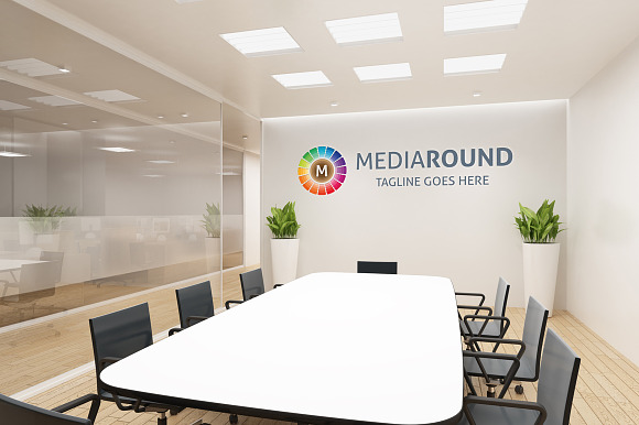 Media Round (Letter M) Logo in Logo Templates - product preview 4