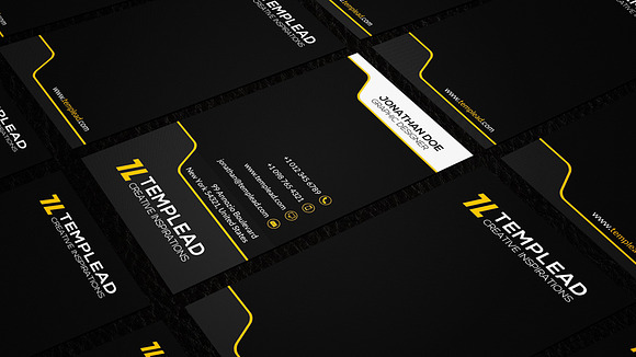 Corporate Business Card CM129 in Business Card Templates - product preview 3
