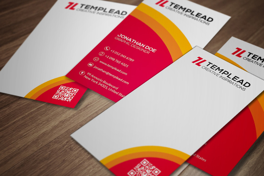 Creative Business Card CM130 in Business Card Templates - product preview 8