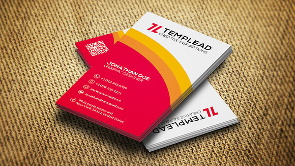 Creative Business Card CM130 in Business Card Templates - product preview 2