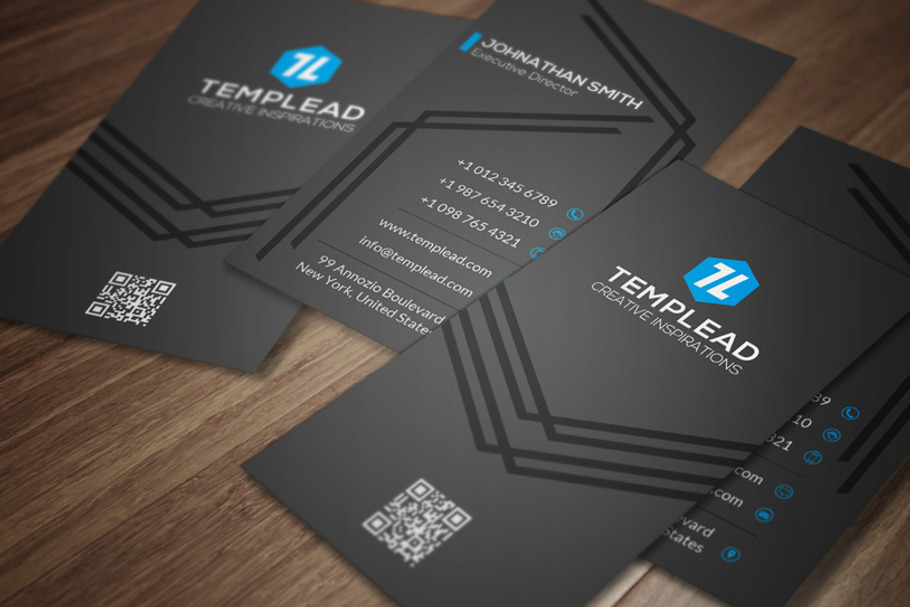 Corporate Business Card CM131 in Business Card Templates - product preview 8
