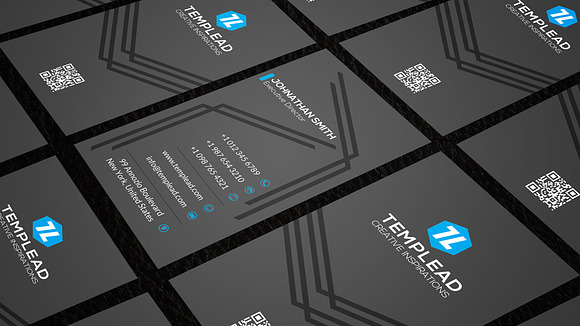 Corporate Business Card CM131 in Business Card Templates - product preview 3