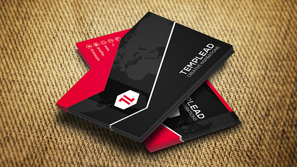 Corporate Business Card CM132 in Business Card Templates - product preview 2