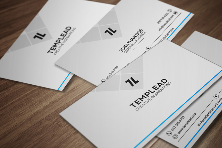 Corporate Business Card CM136 in Business Card Templates - product preview 8