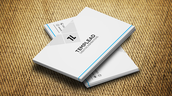 Corporate Business Card CM136 in Business Card Templates - product preview 2