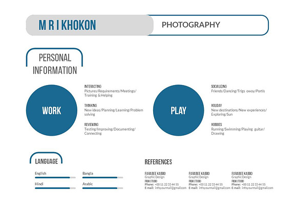 Photography CV PowerPoint Templates in PowerPoint Templates - product preview 6