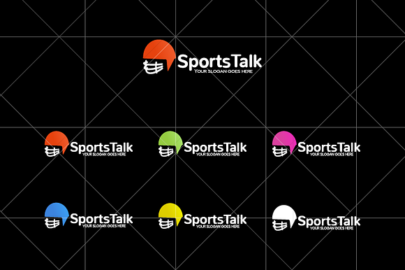 Sports Talk Logo Template in Logo Templates - product preview 3