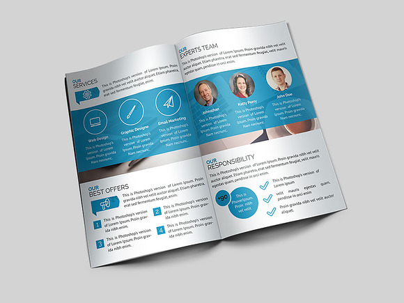 Bi-Fold Brochure Template in Brochure Templates - product preview 2