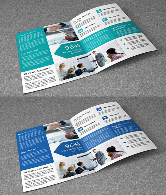 Bi-fold corporate brochure-V64 in Brochure Templates - product preview 1