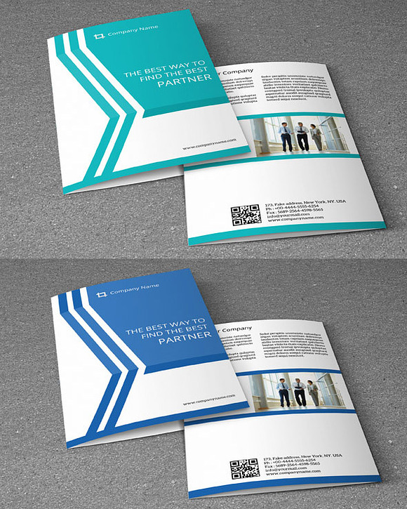 Bi-fold corporate brochure-V64 in Brochure Templates - product preview 2