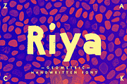 Riya – Geometric Handwritten Font