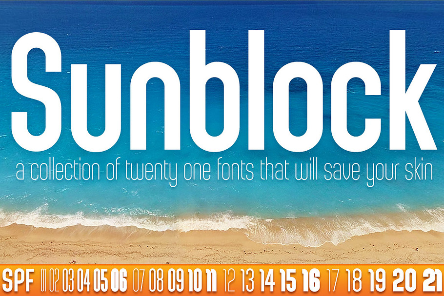 Sunblock Collection in Display Fonts - product preview 8