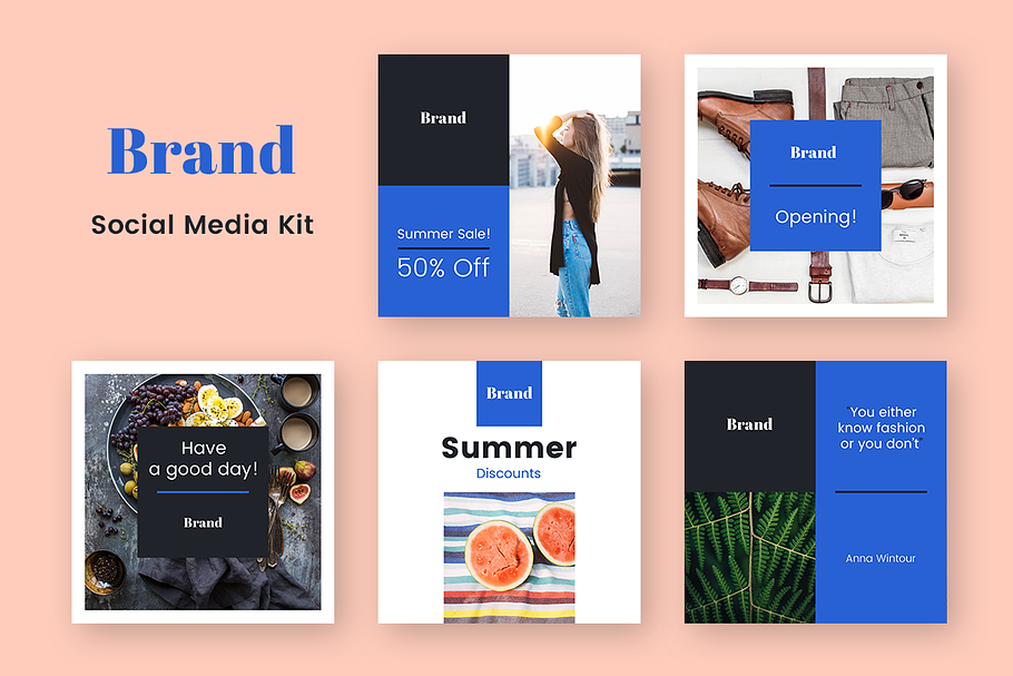 Brand Social Media Kit in Instagram Templates - product preview 8
