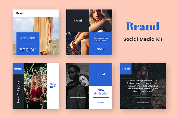 Brand Social Media Kit in Instagram Templates - product preview 1