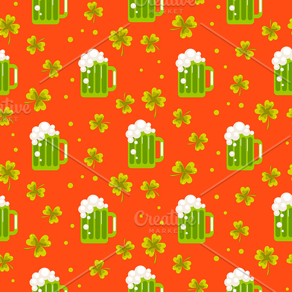 "St. Patrick's Day" Vector Patterns in Patterns - product preview 4