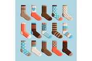 Colorful cartoon cute kids socks set