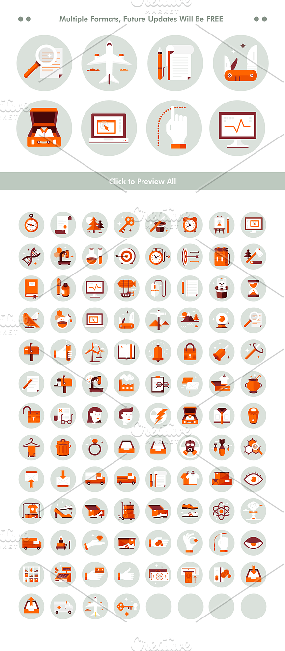 Spots - 100 Spotty Colorful Icons in Science Icons - product preview 1