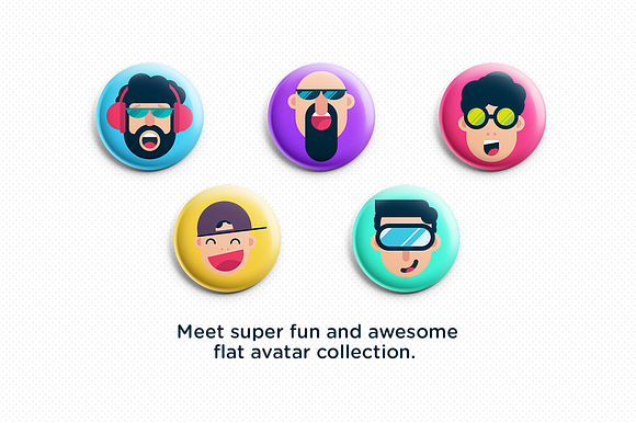 Awesome Flat Avatar in Avatar Icons - product preview 1