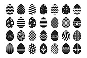 Vector easter egg icons