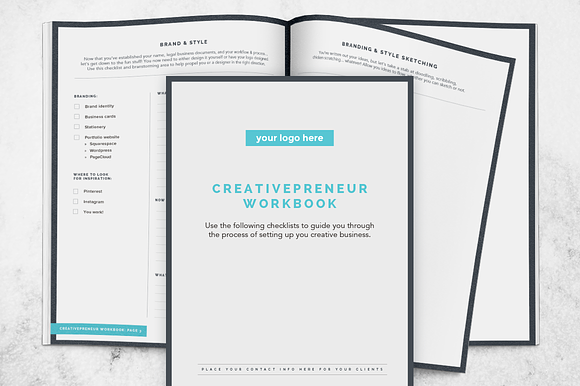 BUNDLE! Creativepreneur Workbooks in Templates - product preview 2