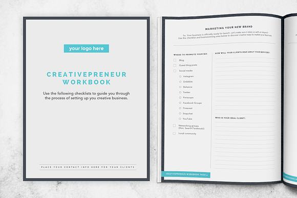BUNDLE! Creativepreneur Workbooks in Templates - product preview 4