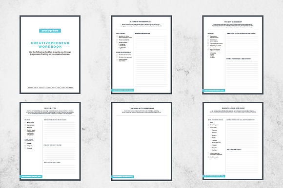 BUNDLE! Creativepreneur Workbooks in Templates - product preview 6