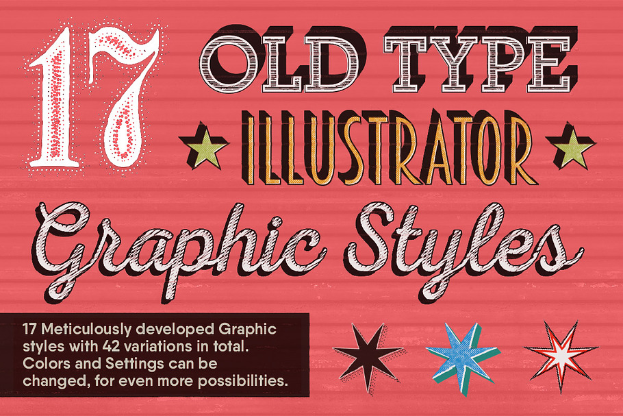 17 Old Type Graphic Styles in Photoshop Layer Styles - product preview 8