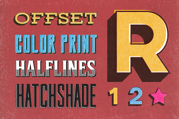 17 Old Type Graphic Styles in Photoshop Layer Styles - product preview 6