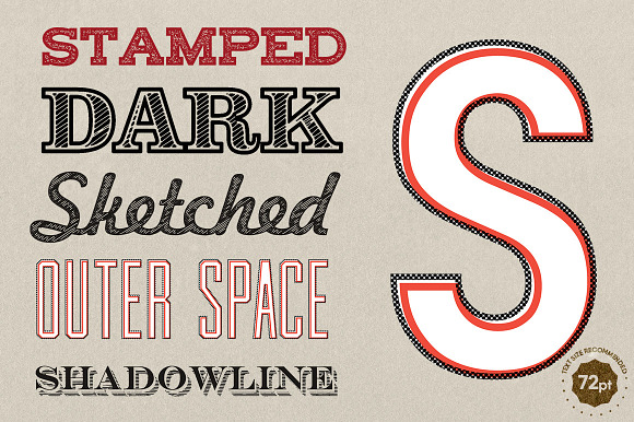 17 Old Type Graphic Styles in Photoshop Layer Styles - product preview 7