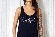 Grateful - Hand lettered Calligraphy