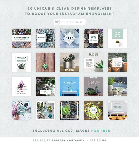 20 INSTAGRAM SOCIAL MEDIA TEMPLATE in Instagram Templates - product preview 1