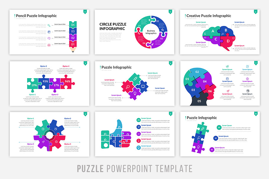 Puzzle Infographic Powerpoint  in PowerPoint Templates - product preview 8