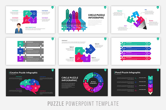 Puzzle Infographic Powerpoint  in PowerPoint Templates - product preview 1