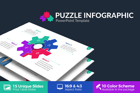 Puzzle Infographic Powerpoint  in PowerPoint Templates - product preview 2