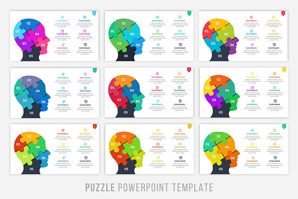 Puzzle Infographic Powerpoint  in PowerPoint Templates - product preview 4
