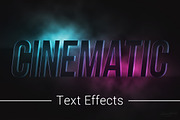 Cinematic Text Effects Mockup