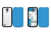 Galaxy S4 PU Flipcase Design Mockup