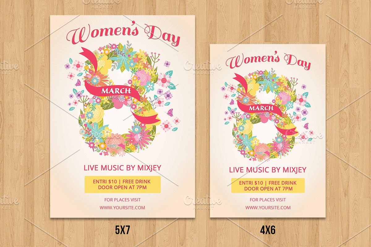 Women's Day Flyer Template-V499 in Flyer Templates - product preview 8